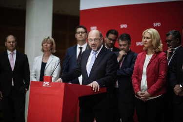 Martin Schulz reacts to state elections results