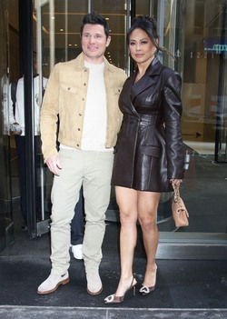 Nick and Vanessa Lachey Seen at SiriusXM Studios
