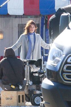 Joshua Jackson Ruth Wilson on the Set of The Affair Joshua Jackson Ruth Wilson on the Set of The Affair