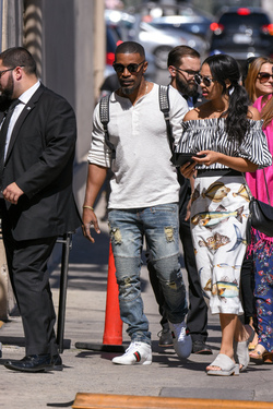 Jamie Foxx is seen at Jimmy Kimmel Live 