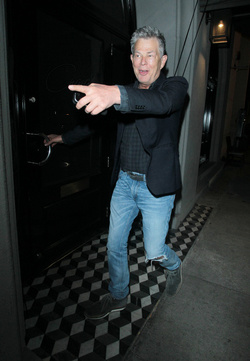 David Foster looks drunk in Hollywood
