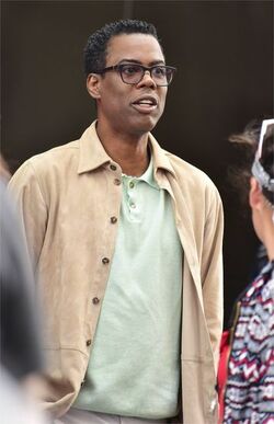 Chris Rock and Adam Sandler on set of The Week Of Chris Rock and Adam Sandler on set of The Week Of