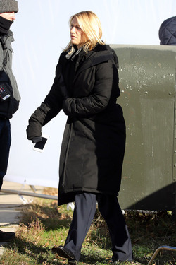 EXCLUSIVE Claire Danes and Mandy Patinkin Filming Homeland in NYC
