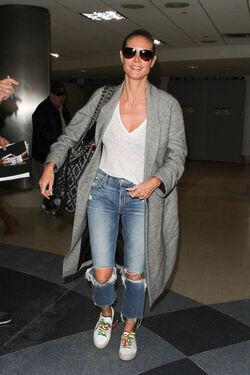 Heidi Klum At LAX