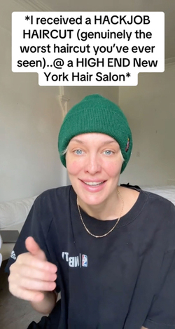 WOMAN GETS THE WORST HAIRCUT OF HER LIFE