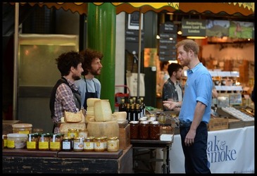 Prince Harry visits Borough Market