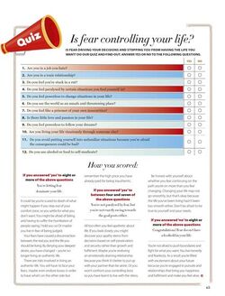 How to conquer fear