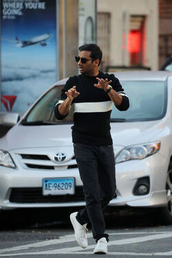 Aziz Ansari Spotted Filming In NYC