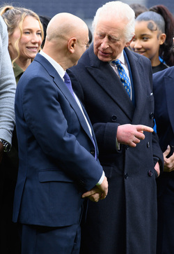 HM King Charles III Visits Tottenham Hotspur