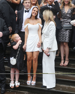 Vicky Pattison and Erica Ramadan Wedding at Marylebone Town Hall