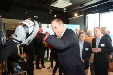 Duke and Duchess of Cambridge Prince Harry learn to box at Olympic Park Duke and Duchess of Cambridge Prince Harry learn to box at Olympic Park