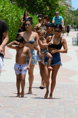 Kourtney Kardashian seen out and about at the beach wearing a bikini on June 11 2017 in Miami Florida.