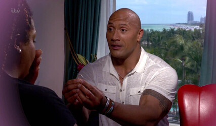 Dwayne Johnson proposes to Alison Hammond during a Baywatch interview on UK TV show This Morning 