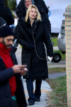 EXCLUSIVE Claire Danes and Mandy Patinkin Filming Homeland in NYC