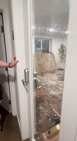 SURPRISE FLOODING DURING BEAUTY TREATMENT CAUSED OVER 5K OF DAMAGE