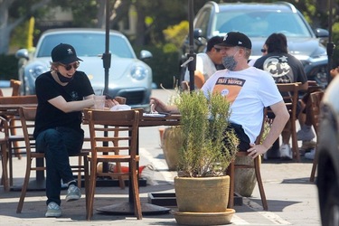 Usher Dominic Adams Greer Grammer Michael Rapaport and Nicolette Gray Seen Around West Hollywood
