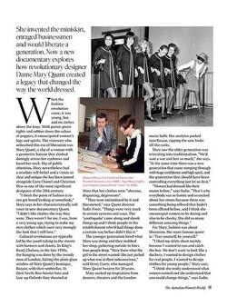 MARY QUANT THE WOMAN WHO MADE THE SIXITIES SWING MARY QUANT THE WOMAN WHO MADE THE SIXITIES SWING