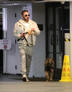 Ben Affleck Keeps Busy Amid House Hunt Arrives At Hollywood Office With Guard Dog Ben Affleck Keeps Busy Amid House Hunt Arrives At Hollywood Office With Guard Dog
