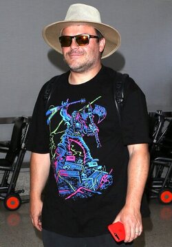 Movie Star Jack Black Loving The Rock Gods