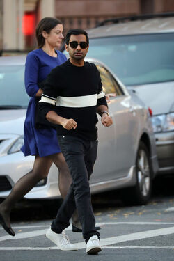 Aziz Ansari Spotted Filming In NYC