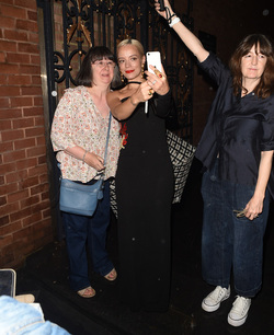 Lily Allen seen leaving the Duke of York Theatre Lily Allen seen leaving the Duke of York Theatre