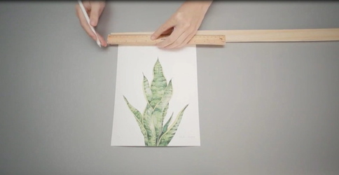 DIY Wooden Art Hanger