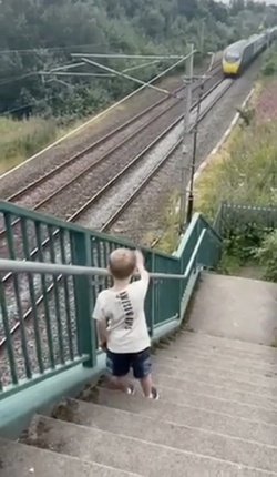 Five year old railway superfan gets dream day testing high speed Pendolinos after HOURS waving at tracks