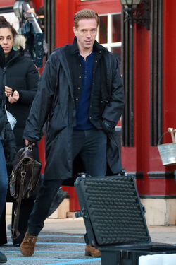 EXCLUSIVE Damien Lewis on the Set of Billions in Upstate New York