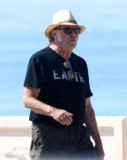 Neil Young Changes Shorts For Jeans In The Car Neil Young Changes Shorts For Jeans In The Car