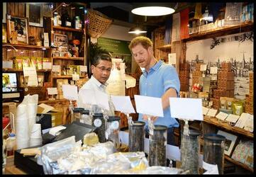 Prince Harry visits Borough Market