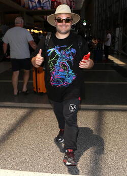 Movie Star Jack Black Loving The Rock Gods