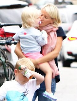 James Corden And Family Hanging Out In Brentwood