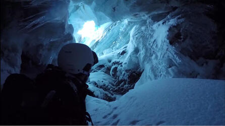 SKIER CHEATS DEATH AFTER MIRACULOUSLY SURVIVING 60FT FALL INTO CREVASSE SKIER CHEATS DEATH AFTER MIRACULOUSLY SURVIVING 60FT FALL INTO CREVASSE