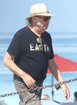 Neil Young Changes Shorts For Jeans In The Car Neil Young Changes Shorts For Jeans In The Car