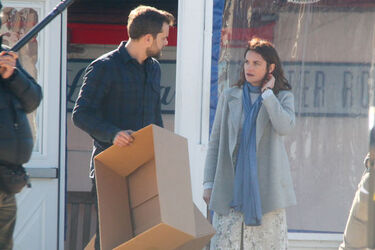 Joshua Jackson Ruth Wilson on the Set of The Affair Joshua Jackson Ruth Wilson on the Set of The Affair