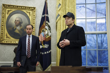 US President Trump Meets with Elon Musk in Oval Office