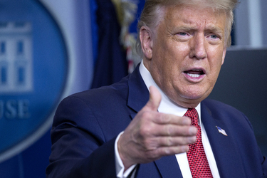 President Donald Trump Removed from Briefing Room by Secret Service President Donald Trump Removed from Briefing Room by Secret Service