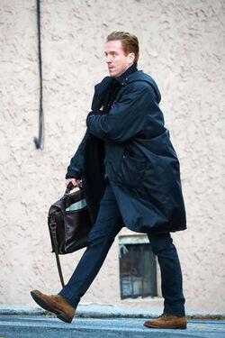 EXCLUSIVE Damien Lewis on the Set of Billions in Upstate New York