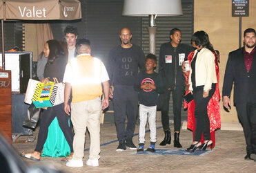 Common enjoys a night out with family at Soho