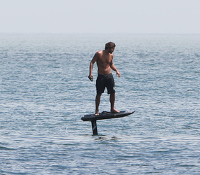 Brody Jenner has fun surfing in Malibu