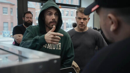 Casey Affleck and Matt Damon Rob a Dunkin with Finger Guns in New Video