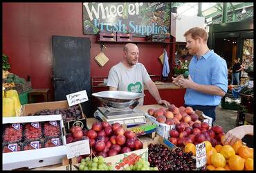 Prince Harry visits Borough Market