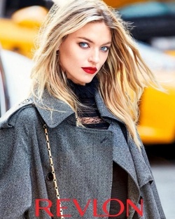 Model Martha Hunt stars in Revlon Super Lustrous Lipstick campaign.
