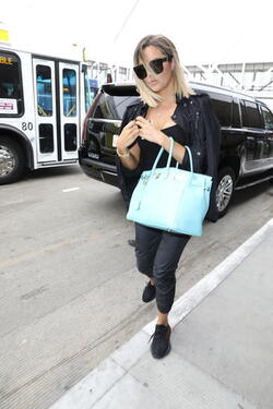 Khloe Kardashian Goes All Black Heading Out To Support Tristan Thompson In Game 2
