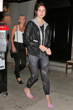 Lana Del Rey dines with friends at Craig s