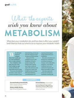 What the experts wish you knew about metabolism What the experts wish you knew about metabolism