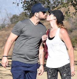 Ashley Greene Shares Some PDA With Fiance Paul Khoury On The Trail