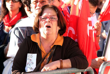 PROTESTA CGIL CONTRO GOVERNO BERLUSCONI