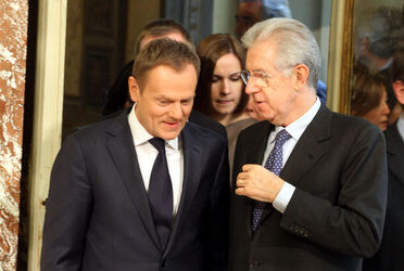 INCONTRO DONALD TUSK MARIO MONTI