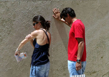 CRONACA CALDO A ROMA